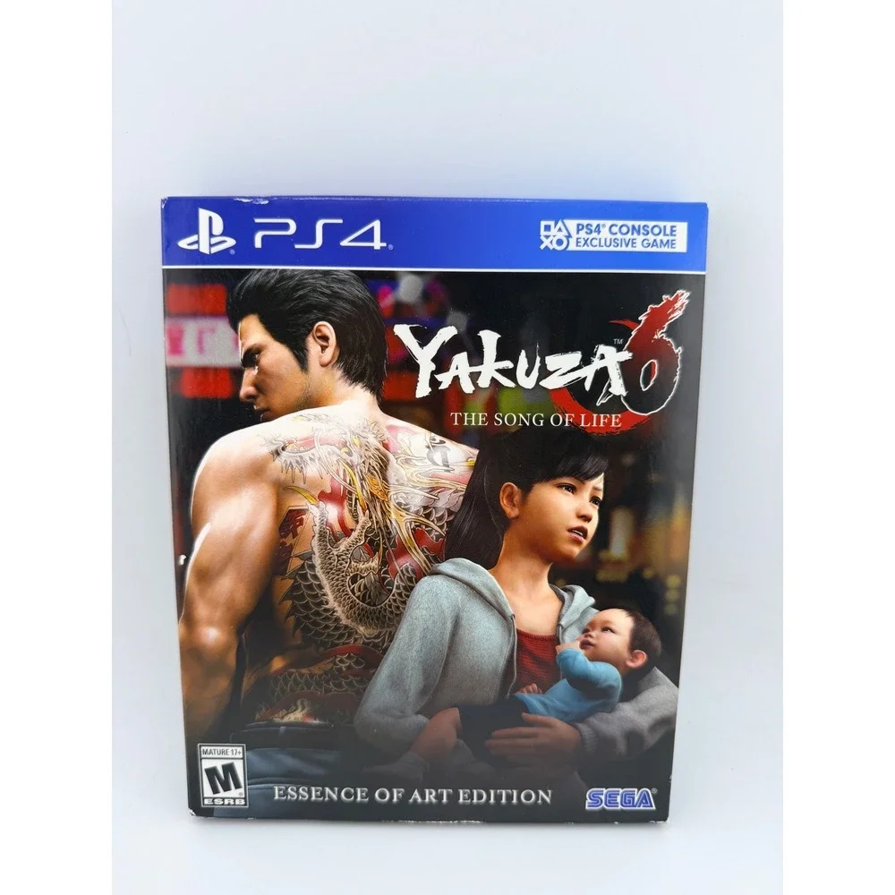 Yakuza 6 The Song of Life Essence of Art Edition Sony PS4 Art Book Case SEGA